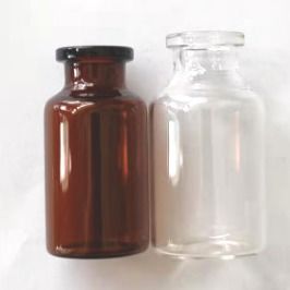 পাউডার সংগ্রহ 25ml কাচের শিশি রাবার স্টপার সহ খালি কাচের শিশি