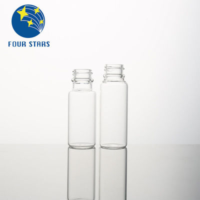 ক্লিয়ার অ্যাম্বার ফার্মাসিউটিক্যাল 30ml কাচের শিশি প্লাস্টিক ক্যাপ সহ ছোট স্ক্রু নেক শিশি