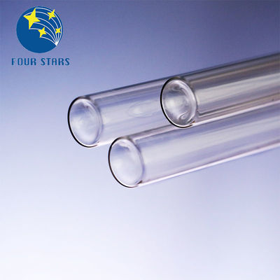 রসায়ন ল্যাবে হালকা 2.2g/Cm2 স্বচ্ছ কাচের টিউব